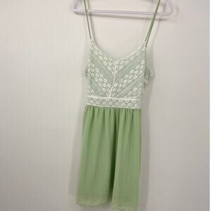 Wink Clothing Light Green Chiffon Mini Dress NEW Large